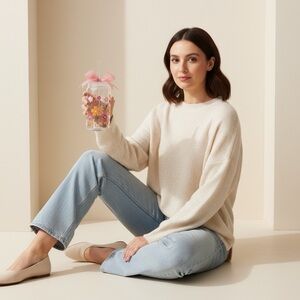 🆕 🌺 Colorful Floral plastic Tumbler